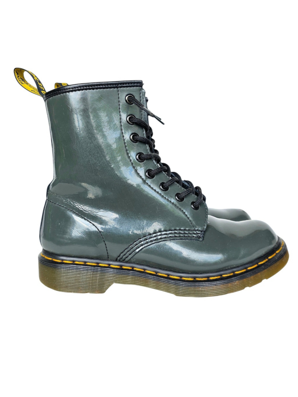 Green 1460 Doc Martens Boots Women’s 7 EU 38 Combat Lace Up Leather